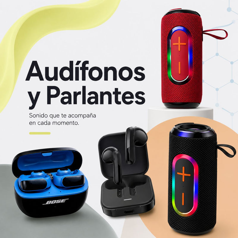 AUDÍFONOS Y PARLANTES